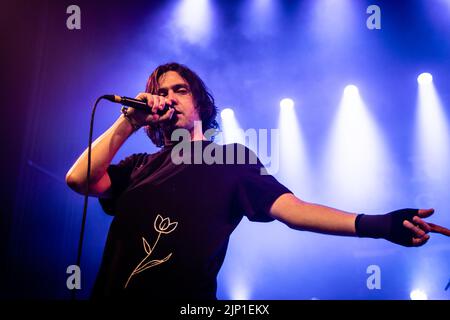 Copenhague, Danemark. 14th août 2022. Le groupe de rock indépendant américain Bright Eyes donne un concert à VEGA à Copenhague. Ici, le chanteur et musicien Conor Oberst est vu en direct sur scène. (Crédit photo : Gonzales photo/Alamy Live News Banque D'Images