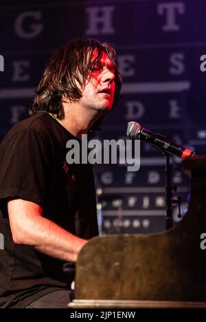 Copenhague, Danemark. 14th août 2022. Le groupe de rock indépendant américain Bright Eyes donne un concert à VEGA à Copenhague. Ici, le chanteur et musicien Conor Oberst est vu en direct sur scène. (Crédit photo : Gonzales photo/Alamy Live News Banque D'Images