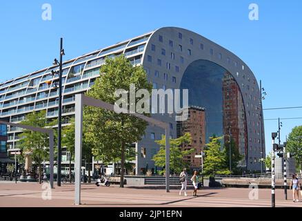 Vue extérieure de Rotterdam Markthall (Market Hall) Banque D'Images