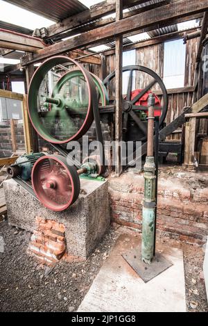 Moteur de travail pour la configuration du type d'âne de nodule à Lion Salt Works, Lion Salt Works Ollershaw Lane, Marston, Northwich, Cheshire CW9 6ES, Banque D'Images