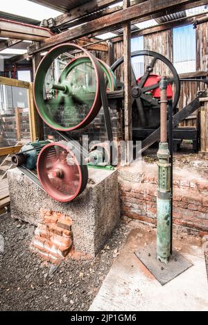 Moteur de travail pour la configuration du type d'âne de nodule à Lion Salt Works, Lion Salt Works Ollershaw Lane, Marston, Northwich, Cheshire CW9 6ES, Banque D'Images