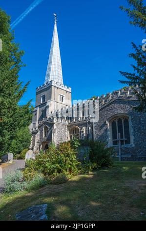 Eglise paroissiale et borough de St Mary, Harrow on the Hill, Grand Londres, Angleterre, Royaume-Uni. Banque D'Images