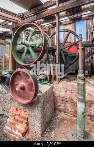 Moteur de travail pour la configuration du type d'âne de nodule à Lion Salt Works, Lion Salt Works Ollershaw Lane, Marston, Northwich, Cheshire CW9 6ES, Banque D'Images