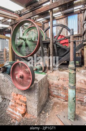 Moteur de travail pour la configuration du type d'âne de nodule à Lion Salt Works, Lion Salt Works Ollershaw Lane, Marston, Northwich, Cheshire CW9 6ES, Banque D'Images