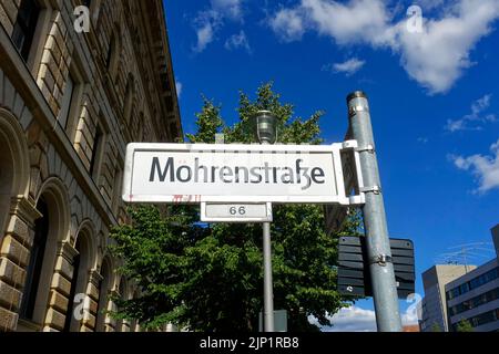 Mohrenstraße, station de métro, rue dans le centre de Berlin, Allemagne Banque D'Images