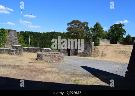 Ruine du château de Sevenig Banque D'Images
