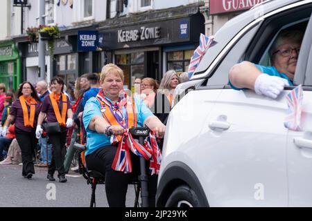 Antrim, 12th juillet 2022, Royaume-Uni. Mesdames Orange Lodge membres à la douzième célébration annuelle. Banque D'Images