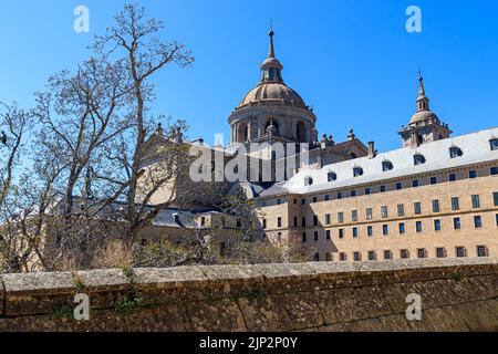 Monastère royal de l'Escorial. Immense palais à la périphérie de Madrid, ancienne résidence des rois d'Espagne et d'Europe. UNESCO, Banque D'Images