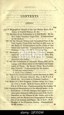 L'Edinburgh new philosophical journal Banque D'Images