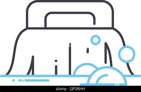 icône de ligne de forme, symbole de contour, illustration vectorielle, signe de concept Illustration de Vecteur