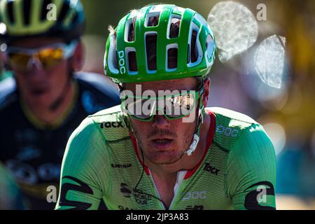 16 juillet 2017, France; Cyclisme, Tour de France étape 15: Dylan van Baarle Banque D'Images