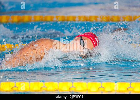 ROME, ITALIE - AOÛT 15 : Antonio Djakovic de Suisse pendant le freestyle 200m masculin à l'Aquatics européen Roma 2022 au Stadio del Nuoto sur 15 août 2022 à Rome, Italie (photo par Nikola Krstic/Orange Pictures) Banque D'Images