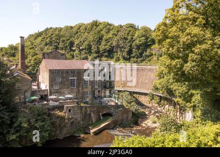 Le moulin classé Torr Vale à Torrs gorge de la rivière Goyt à New Mills, Derbyshire, Angleterre, Royaume-Uni Banque D'Images