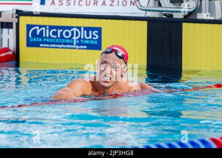 ROME, ITALIE - AOÛT 15 : Antonio Djakovic de Suisse pendant le freestyle 200m masculin à l'Aquatics européen Roma 2022 au Stadio del Nuoto sur 15 août 2022 à Rome, Italie (photo par Nikola Krstic/Orange Pictures) Banque D'Images