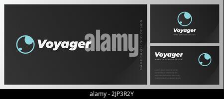Modèle moderne de carte de visite avec design plat. Modèle de carte de visite créatif et propre Illustration de Vecteur