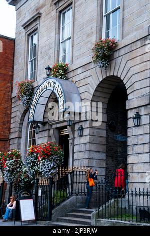 Zone commerçante Merchant Arch à Dublin, Irlande. Banque D'Images