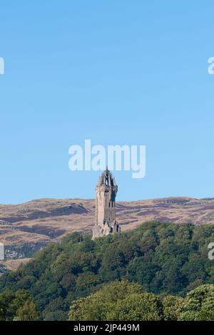 Wallace Monument, Dumyat et The Ochil Hills, Stirling, Écosse, Royaume-Uni Banque D'Images