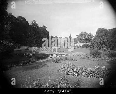 Le jardin fleuri de Plas Coed-coch, Betws-yn-Rhos Banque D'Images