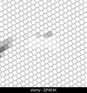 Abstrait carré palette colorée mur de brique texture fond avec illustration géométrique décorative de la conception de fond quadrillée Offset Quads Banque D'Images