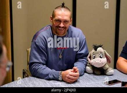 Oleksandr Usyk à l'hôtel Shangri-la à Jeddah, Arabie Saoudite. Date de la photo: Lundi 15 août 2022. Banque D'Images