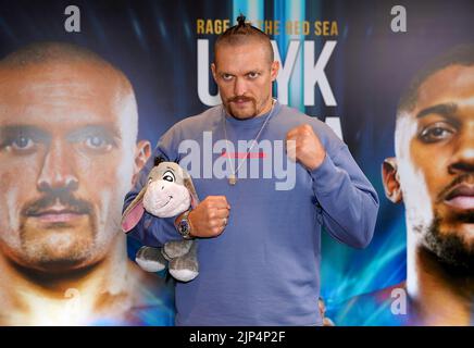 Oleksandr Usyk à l'hôtel Shangri-la à Jeddah, Arabie Saoudite. Date de la photo: Lundi 15 août 2022. Banque D'Images