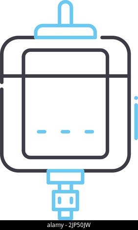 icône de ligne de moteur cc, symbole de contour, illustration vectorielle, signe de concept Illustration de Vecteur