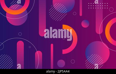 Une illustration mauve abstraite de lignes et de cercles - conception d'arrière-plan Illustration de Vecteur