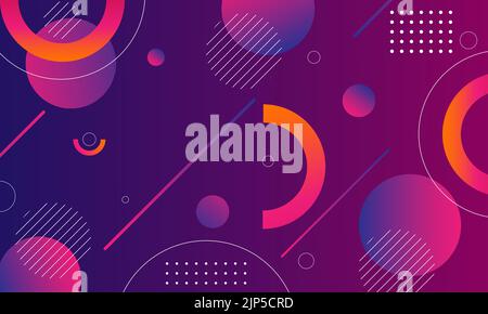 Une illustration mauve abstraite de lignes et de cercles - conception d'arrière-plan Illustration de Vecteur