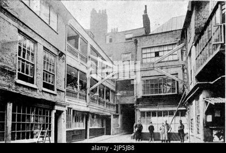 L'auberge en 1889 (George Inn Southwark), Banque D'Images