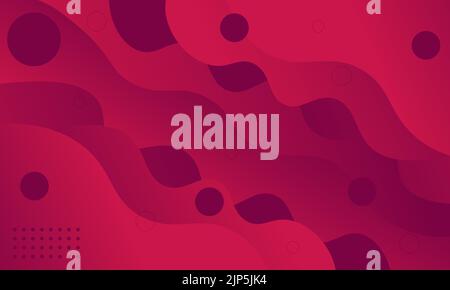 Vecteur d'un fond d'écran rose et violet avec cercles et vagues Illustration de Vecteur