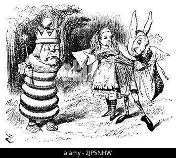 Le roi de par le regard-verre, et ce qu'Alice a trouvé là Banque D'Images