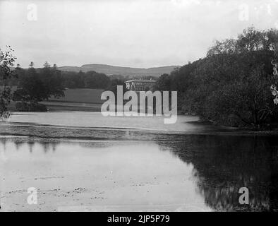 Le lac et Plas Coed-coch, Betws-yn-Rhos Banque D'Images