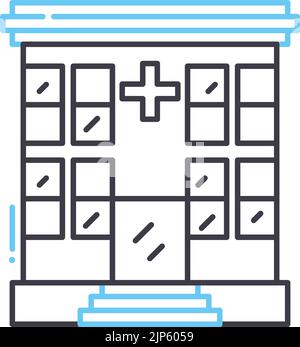 icône de ligne dispanaire, symbole de contour, illustration vectorielle, signe de concept Illustration de Vecteur