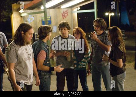 JESSE EISENBERG, Kristen Stewart, MARTIN STARR, Adventureland, 2009 Banque D'Images