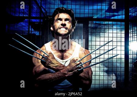 HUGH JACKMAN, X-Men Origins : Wolverine, 2009 Banque D'Images