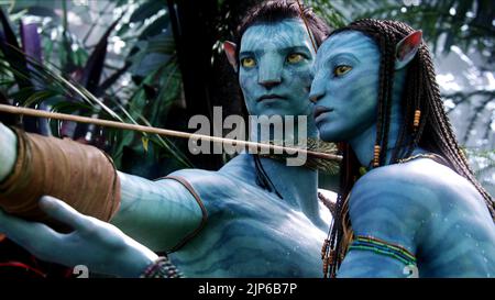 SAM WORTHINGTON, Zoe Saldana, avatar, 2009 Banque D'Images