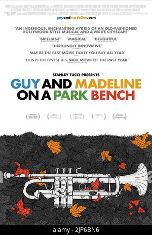 AFFICHE DE FILM, GUY ET MADELINE SUR UN BANC DE PARC, 2009 Banque D'Images