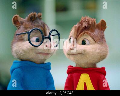 SIMON,ALVIN, ALVIN ET LES TAMIAS : LA SQUEAKQUEL, 2009 Banque D'Images