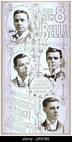 Les 8 nouveaux cloches les célèbres Frères Byrne dans le succès éternel - les plus grands acteurs acrobatiques du monde. Banque D'Images