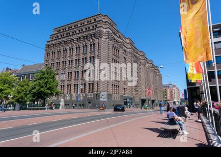 Amsterdam, pays-Bas - 22 juin 2022 : Archives de la ville d'Amsterdam, Stadsarchief, dans le bâtiment de Bazel Banque D'Images