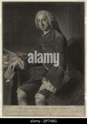 Le bon Honble. William Pitt, comte de Chatham Banque D'Images