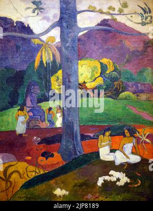 Mata Mua (1892) par Paul Gauguin (1848-1903) Banque D'Images