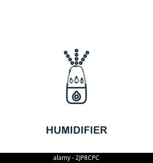 Icône humidificateur. Icône Line simple pour les modèles, la conception Web et les infographies Illustration de Vecteur