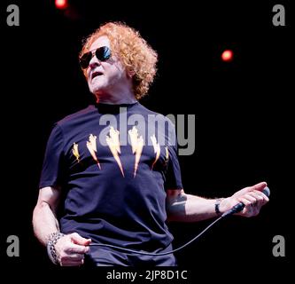 Simply Red se déroulant au stade Eirias à Colwyn Bay le 14th août 2022 Banque D'Images