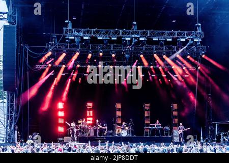 Simply Red se déroulant au stade Eirias à Colwyn Bay le 14th août 2022 Banque D'Images