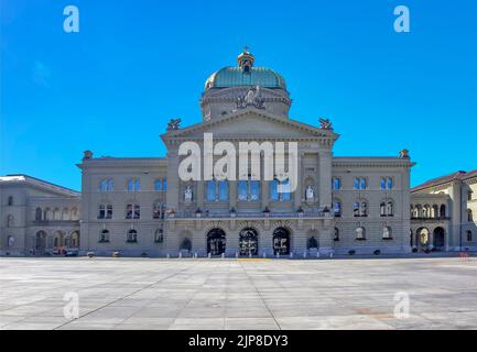 Le Palais fédéral est un bâtiment à Berne qui abrite l'Assemblée fédérale suisse Banque D'Images