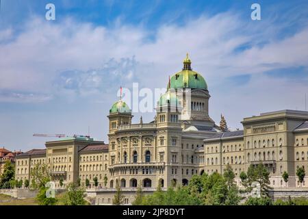 Le Palais fédéral est un bâtiment à Berne qui abrite l'Assemblée fédérale suisse Banque D'Images