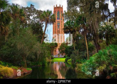 The Singing Tower à Lake Wales, Floride Banque D'Images