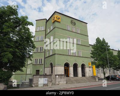 BAYREUTH, ALLEMAGNE - VERS JUIN 2022 : bureau de poste de Buergerreuther Strasse vers 1929 Banque D'Images