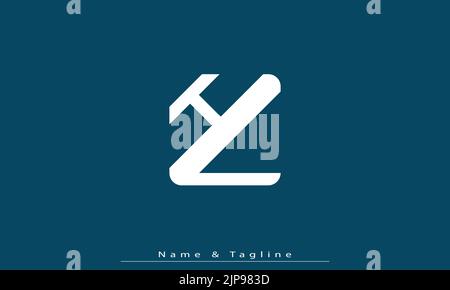 Lettres de l'alphabet initiales Monogram logo HL , LH Illustration de Vecteur